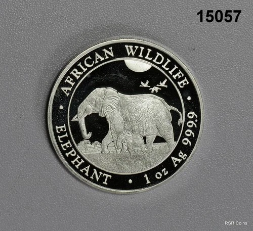 2022 Somalia Silver Elephant 1 oz — photo from the most recent tracked eBay sale