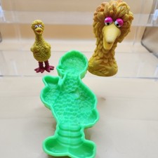Big Bird Lot Finger Puppet, Play Doh Mold, PV...