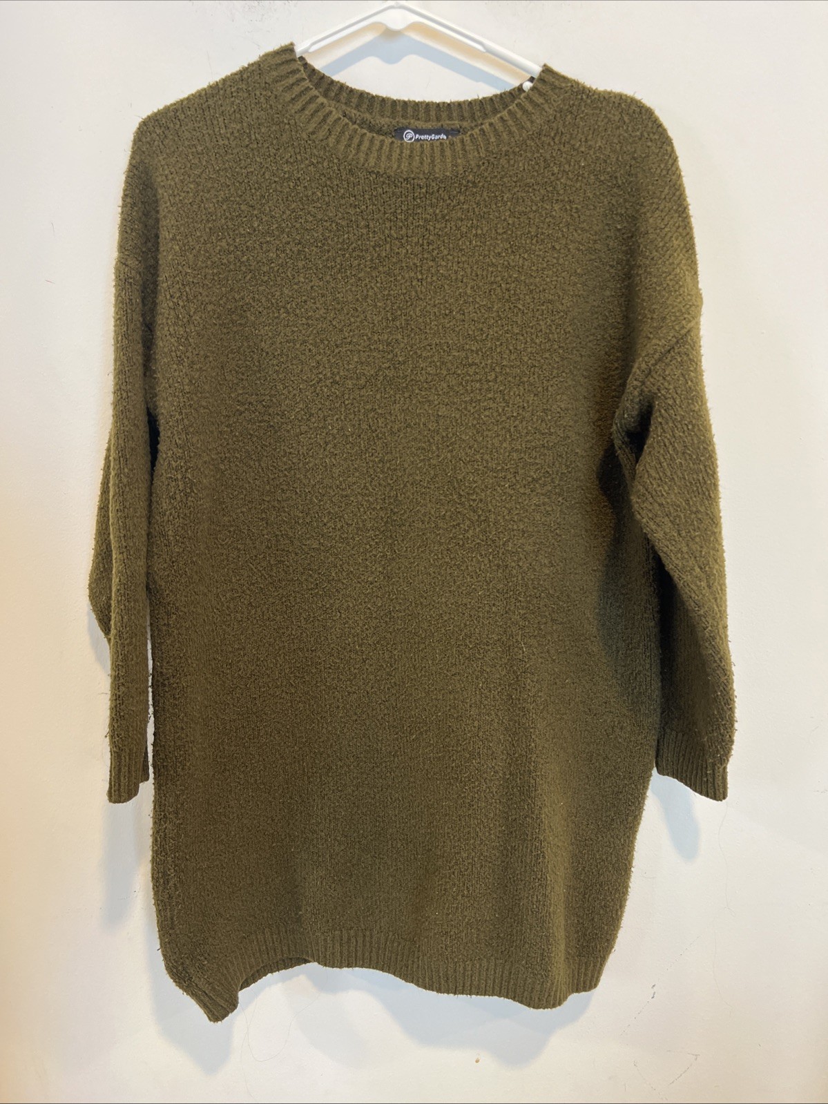 Pretty garden Women’s Long Sleeve Green Oversize Sweater Size XL