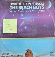 The Beach Boys Here Comes The Night Vinyl Record 12" VG/G+ CRB86081 1979