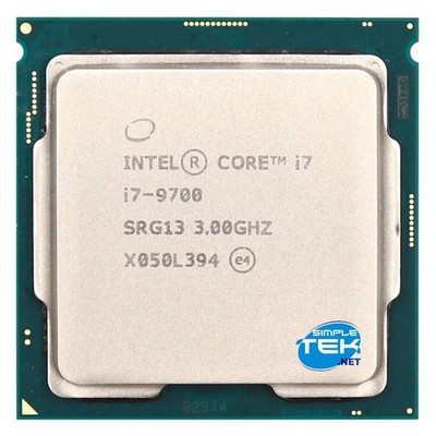 Intel Core I7 9700 Processor SRG13 LGA 1151 V2 8C/8T 3.00GHz Max 4.70GHz CPU
