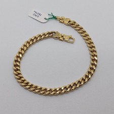 BRACCIALE DA UOMO A MAGLIA GRUMETTA IN ORO GIALLO 18KT 8,15 GRAMMI (8439)