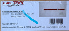 original Wiechers Domstrebe Stahl hinten für Fiat Grande Punto Typ199 - 155009