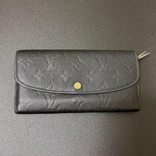 Louis Vuitton Monogram Empreinte Black Long Wallet