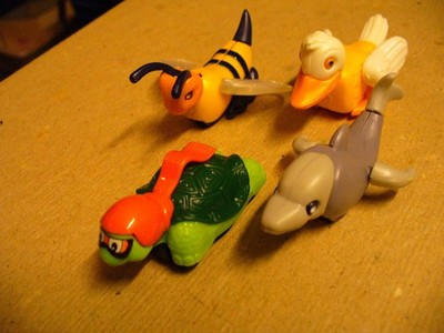 Wackeltiere  D     97     4 Figuren  +  4 BPZ