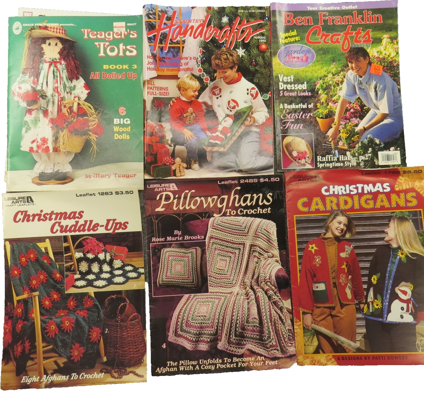 Lot Of 6 Craft Magazines Decorating Budget Crafts Vintage Patterns ...