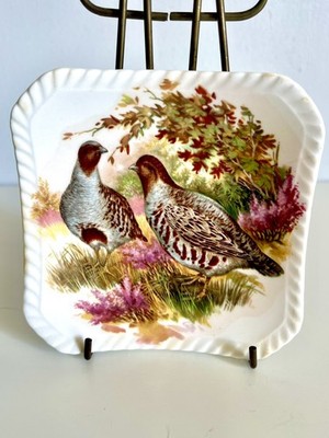 VTG England Royal Adderley Bone China Square Tea Bag Plate Ralph Lauren Look