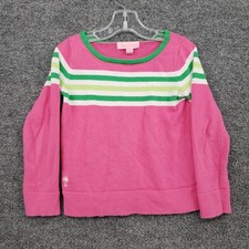 Lilly Pulitzer Sweater Girls S Small Youth Pink Mini Maria Pullover Long Sleeve