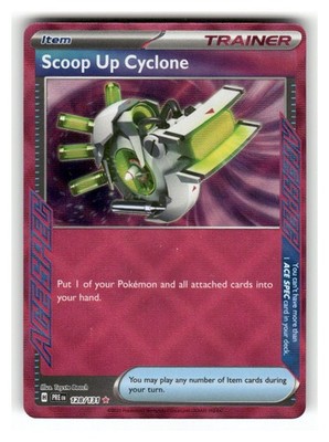 Scoop Up Cyclone 128/131 ACE SPEC Rare Prismatic Evolutions Pokemon Near Mint
