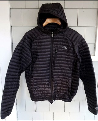 Men's L.L. BEAN 850 Ultralight DOWN PUFFER JACKET, S/M - HOOD Downtek PERTEX