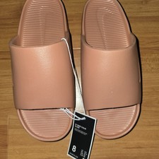 NEW WOMEN NIKE CALM SLIDES SANDAL TERRA BLUSH DX4816 202 , Sz 8w