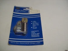 Vintage Sears / National Drawer Door Lock for 3/4" thick drawers doors w/ 2 keys