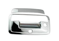 Chrome Tailgate Door Handle Cover with Keyhole and Camera Hole for 2014-2018 
