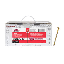 GRK Fasteners RSS™ 5/16 x 4 Inch, Rugged Structural Screws, 400 PCS, Rust