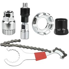 Fahrrad Reparatur Werkzeug Set mit Kettenpeitsche Kurbelabzieher Speichenschl...
