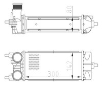 1X Nrf 309071 LadeluftküHler FüR Ford
