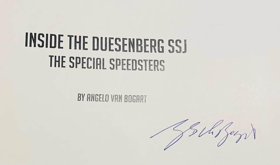 (New, signed) Inside The Duesenberg SSJ: The Special Speedsters - Van Bogart Foto 2 de 4