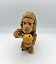 Vintage Wind-Up Monkey Toy Cymbals Plush Japan Style Mechanical Works/Untested