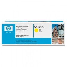 HP C4194A Yellow Toner Cartridge   Genuine OEM   New Sealed