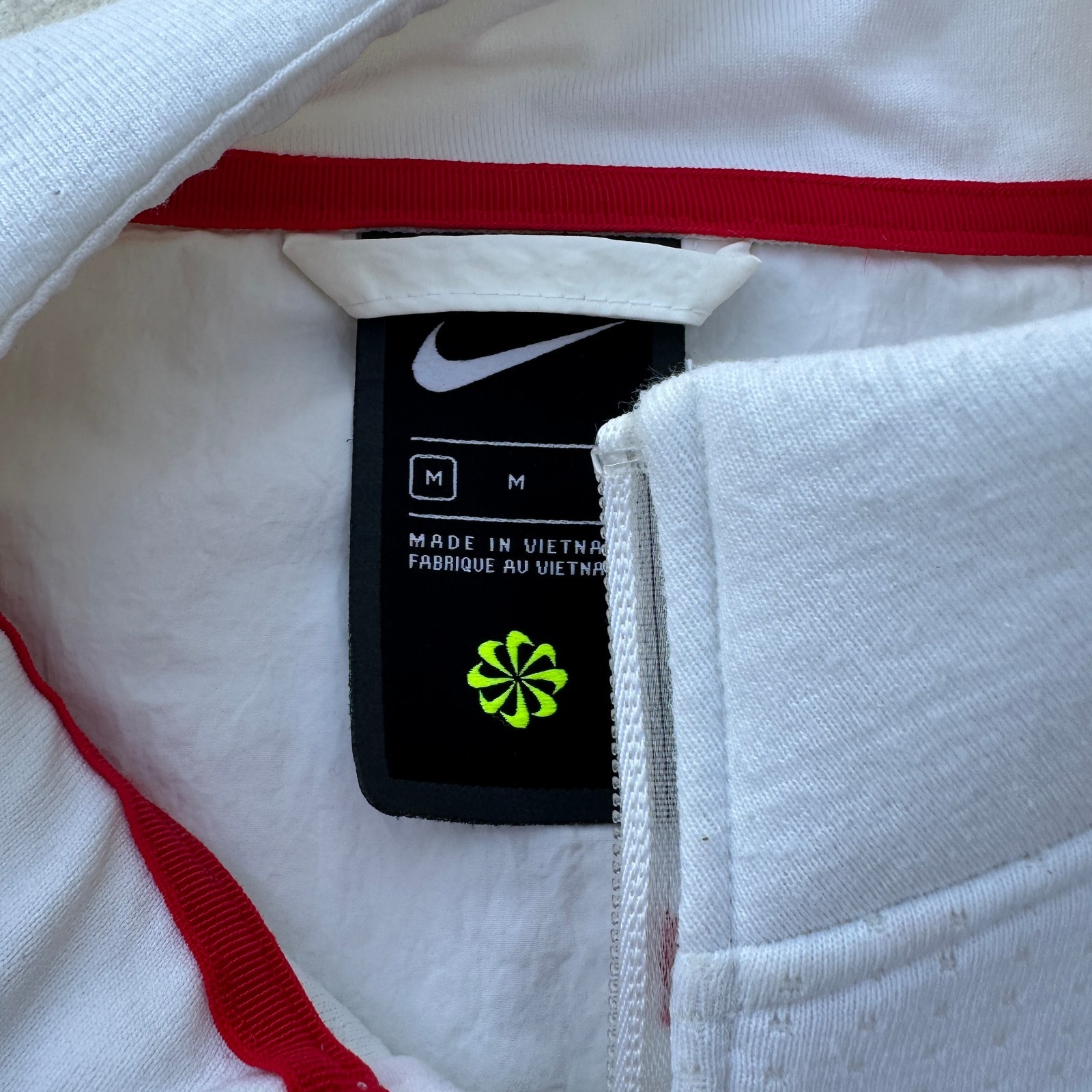 Nike Sportswear Jacket Men's Size M White Full Zip Windrunner Track Long Sleeve thumbnail 3