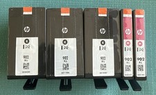 HP 902XL Black Ink Cartridge Lot Of 3 Genuine 2 902 Xl Magenta 2019 -2021