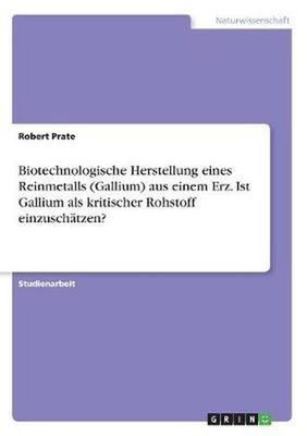 Biotechnologische Herstellung eines Reinmetalls aus einem Erz. Ist Gallium als k