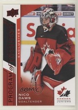2020 Team Canada Juniors Program of Excellence Exclusives /165 Nicolas Daws 4z8