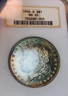 1904 O MORGAN NGC MS65  BEAUTIFUL DUAL RAINBOW! SWEET COLOR! OLD FATTY NR#G64409