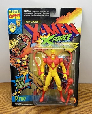 Pyro Marvel Comics X-Men X-Force Flame Thrower Action Figure 1994 Toy Biz NEW