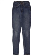 LEVI'S Womens 721 High Rise Skinny Jeans W26 L30 Blue Cotton TB04
