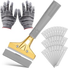 Razor Blade Scraper, 1 Pack Scraper Tool with 30Pcs 4-Inch Blades, Razor Scraper