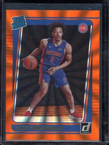 2021-22 Donruss Cade Cunningham Holo Orange Laser Rated RC #211