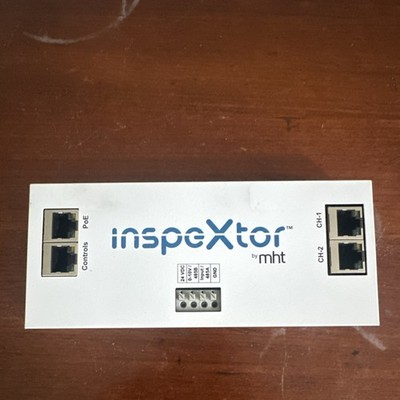 mht inspeXtor PLC Ethernet Communication Module Controller PoE CH1 CH2