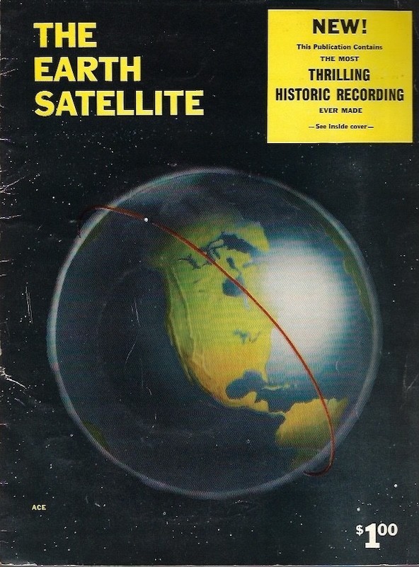 1957 The Earth Satellite Sputnik 45 RPM Record Project Vanguard Space Race Book
