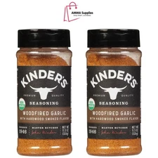 Kinder's Woodfired Garlic Seasoning with Hardwood Smoked Flavor, 326g, Pack of 2