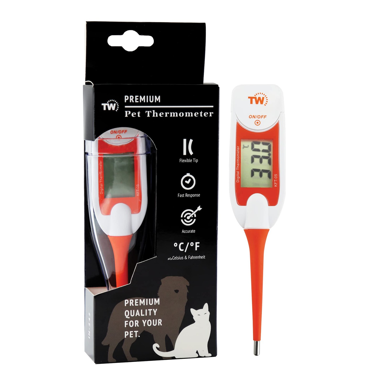 Thermomètre numérique étanche pour trousse de secours familiale et contrôle de température rapide