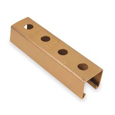 Kindorf B 905 M 10 Single Channel Strut, Punched, Steel, Electroplated, 9/16 In