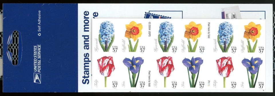 2005 - Spring Flowers 37cents Twenty Stamps Self-adhesive Booklet Brand New - Image 2 of 3
