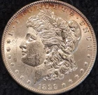 1899 Philadelphia US Morgan Silver Dollar ~ AU ~ Uncertified ~ Light Toning ~