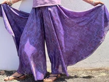 Wholesale lot 5 Pc Vintage Sari Wide Leg Hippie Boho Gypsy Palazzo Pants Trouser