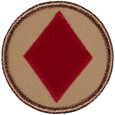 Diamonds Patrol Patch - 2" Round Embroidered Patch
