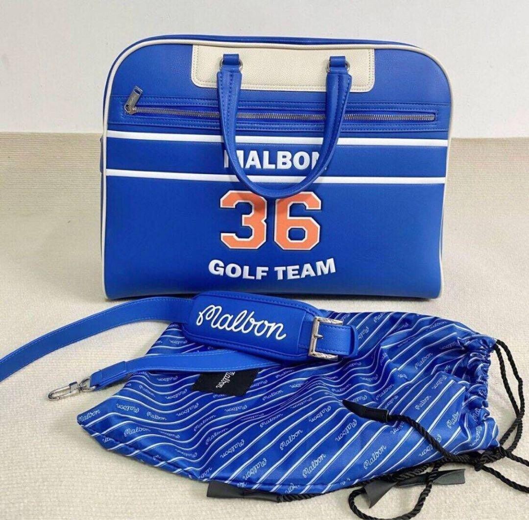 Malbon マルボンゴルフ36チーム ボストン バッグ Malbon Golf 36 GOLF TEAM Bostong Bag with Shoulder Strap 2