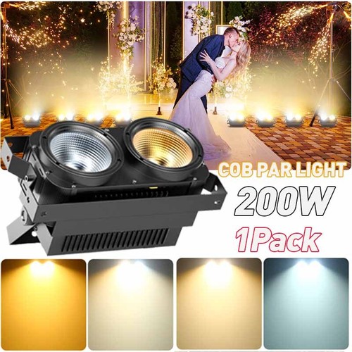 200W COB LED Par Light DMX Stage DJ Audience Blinder Light Warm White Cool White - Picture 22 of 22