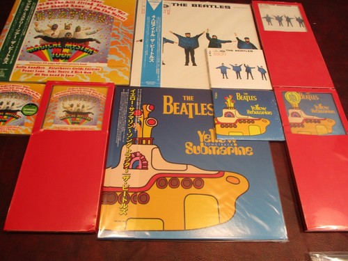 THE BEATLES SOUNDTRACK/FILME LP SET MYSTERY TOUR - HILFE - GELB SUB + SELTENE CDS