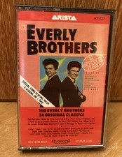 The Everly Brothers - 24 Original Classics - 2 Albums on 1 Cassette Tape Tested