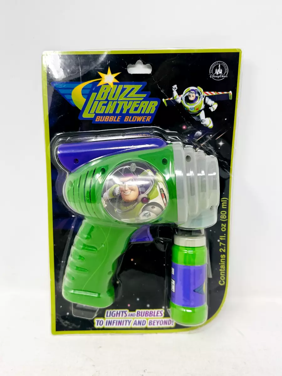 Disney Toy Story Buzz Lightyear Bubble Blower Light Up Blaster Disneyland -  NEW