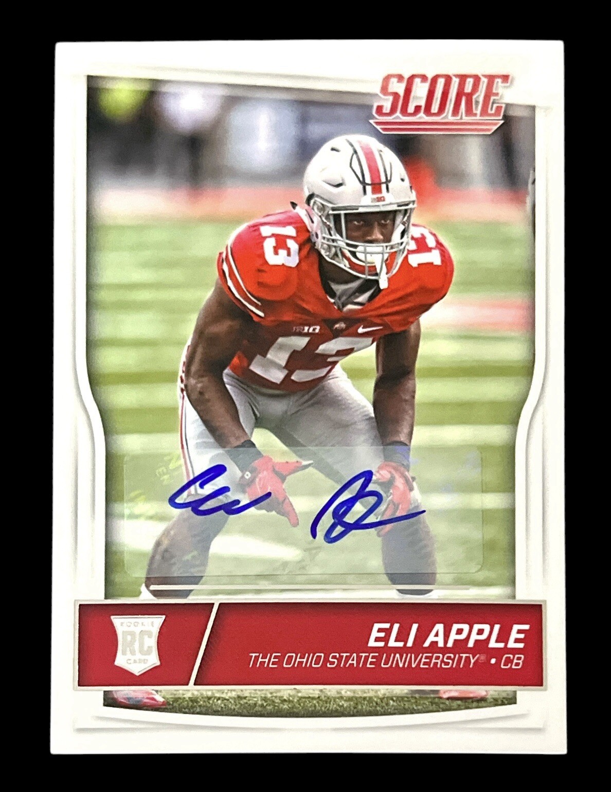 ELI APPLE 2016 SCORE ROOKIES SIGNATURES TRADING CARD RC AUTO #414 NY GIANTS NYG