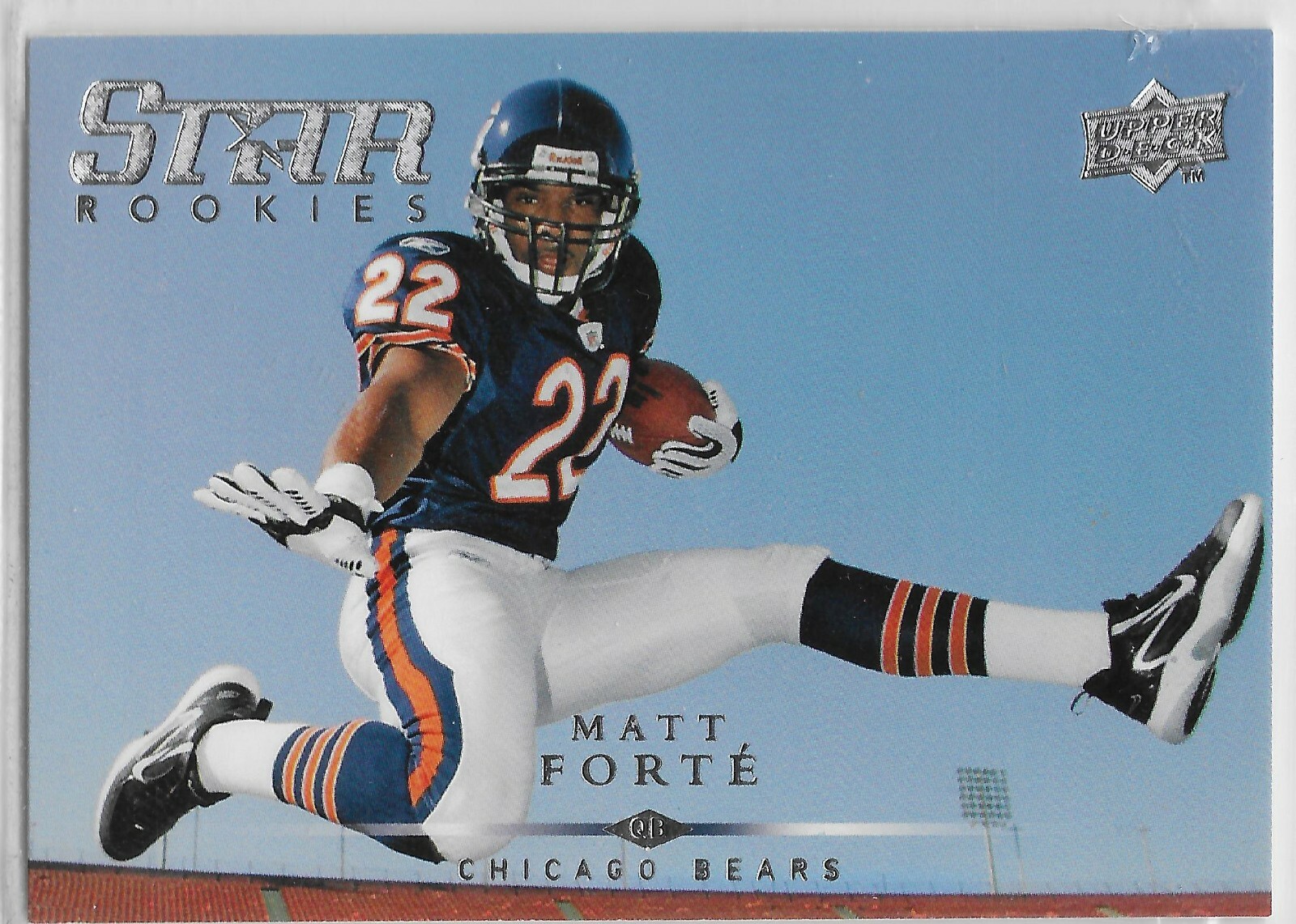 2008 Upper Deck #275 Matt Forte RC Chicago Bears Tulane