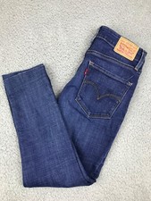 Levi's 721 Women's 27 Blue Denim Jeans High Rise Skinny Fit Dark Wash Stretch