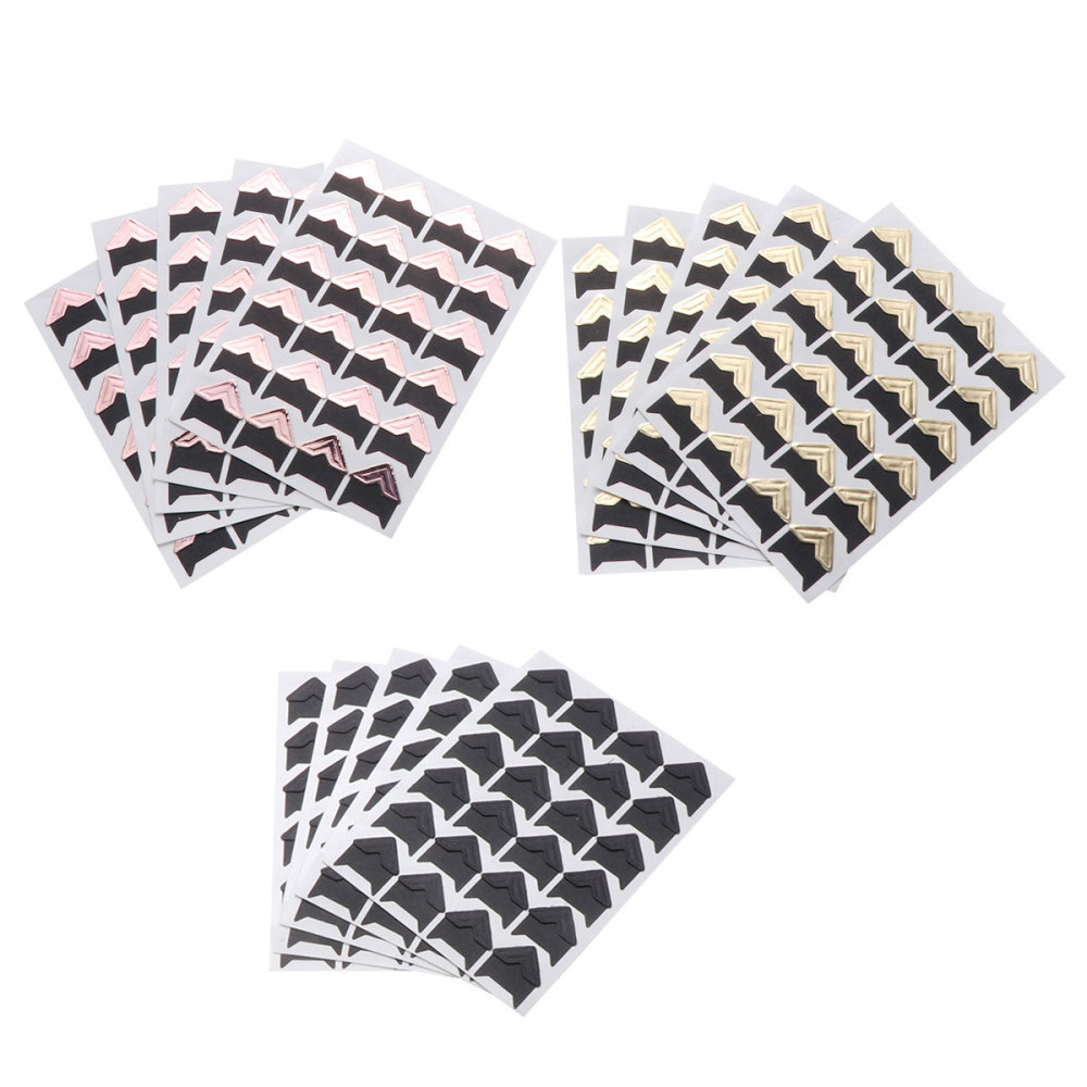 15 Sheets DIY Photo Album Paper Corner Stickers for Creative Scrapbooking